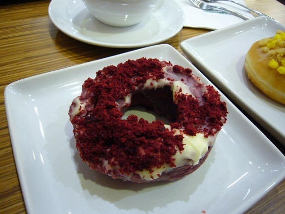 P1150899 Krispy Kreme Doughnuts red velvet.jpg